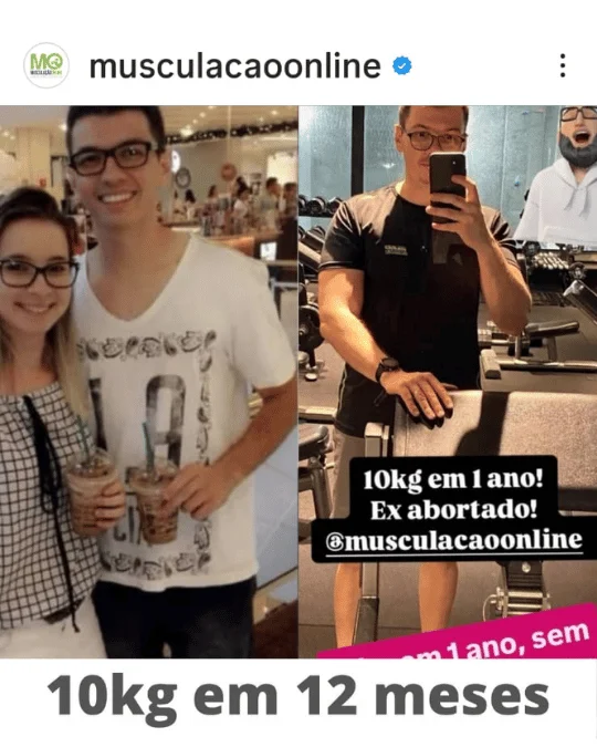 Leonardo Castilho — ganhou 10kg de massa na trilha de hipertrofia
