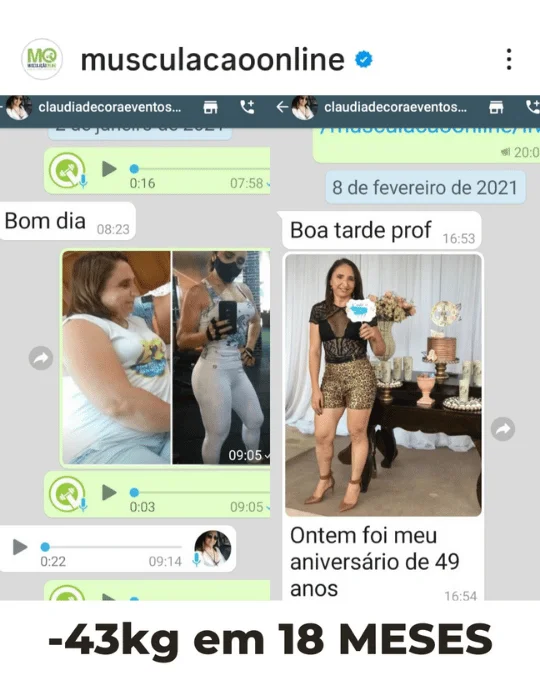 Claudia, aluna do Método Curva Definitiva