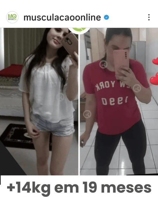 Laura — ganho consistente de massa muscular com ajustes de treino e dieta